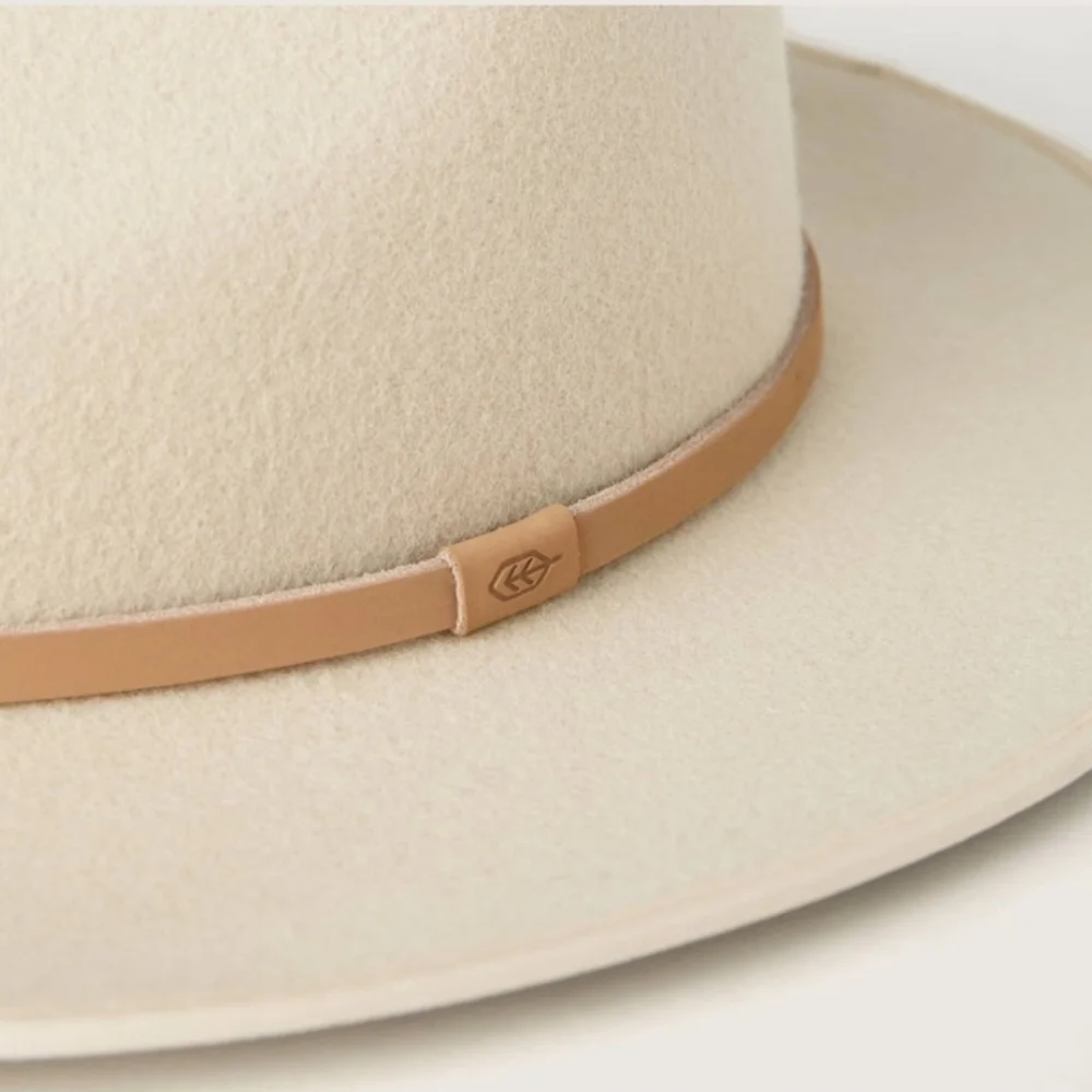 Will + Bear Calloway Cream Fedora Hat | Size Medium - NWT - Picture 4 of 10